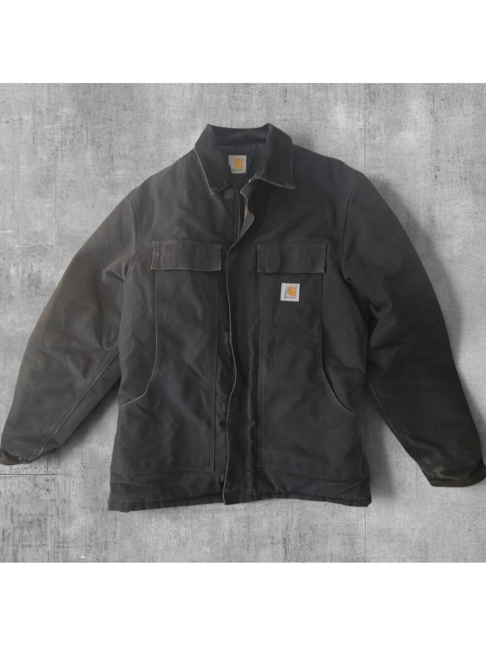 Vintage 2000s Carhartt Black Arctic Quilt Coat Mens L / XL